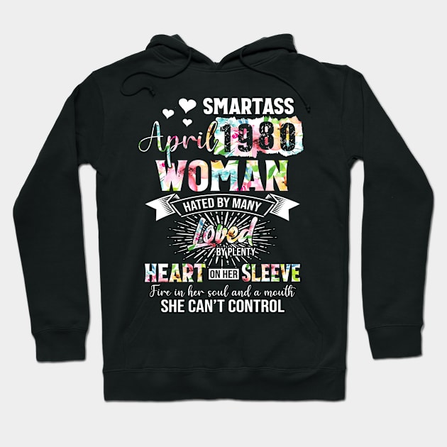 Made In April 1980 40 Years Old Gift Women Mother's Day Hoodie by paynegabriel